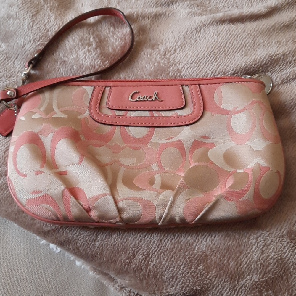 Large Coach wristlet